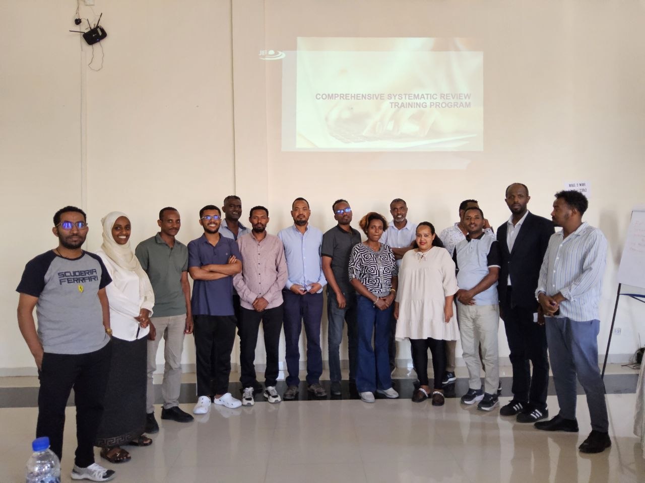 Participants at the JBI comprehensive systematic review training in Adama